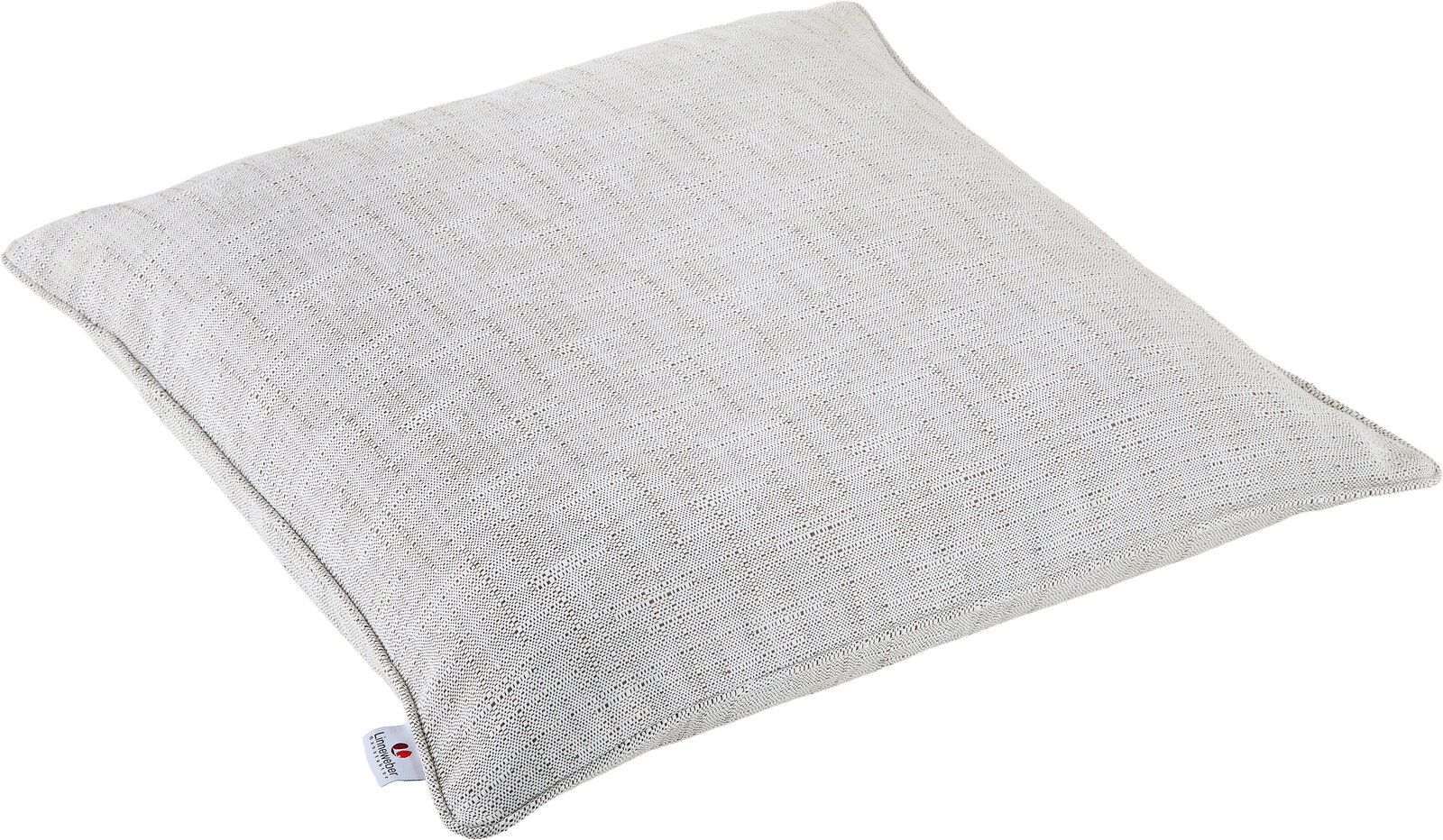 Outdoor-Kissen in hellem Beige, schräg von oben fotografiert