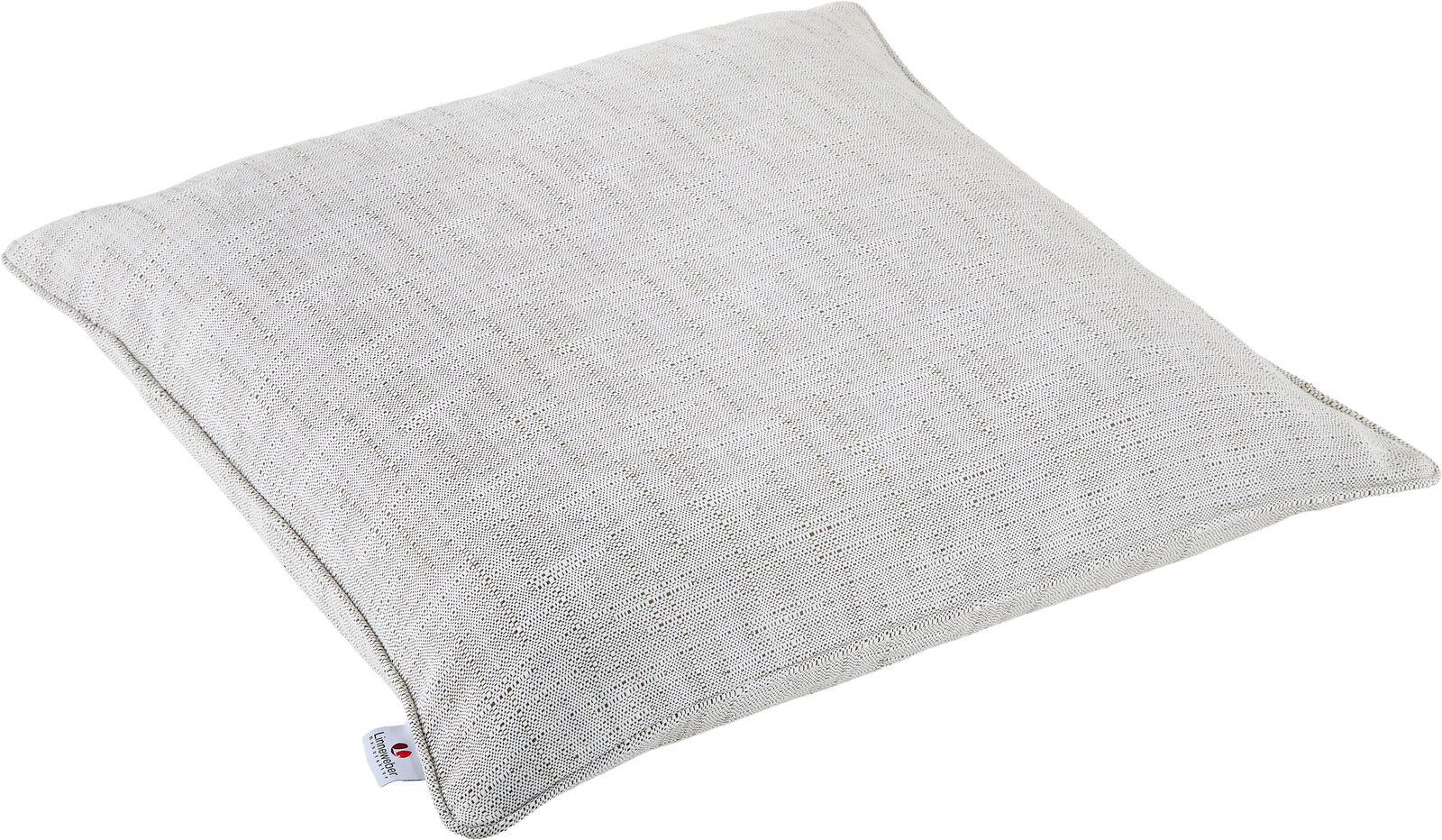 Outdoor-Kissen in hellem Beige, schräg von oben fotografiert