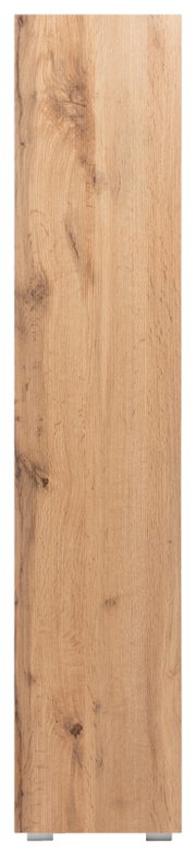 Houten blad met eikenlook, van voren gefotografeerd
