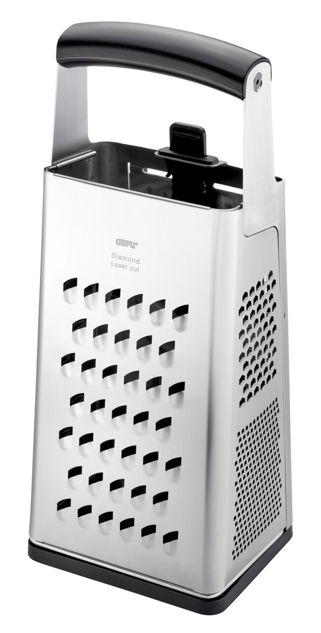 Vierkantreibe V-CUT aus Edelstahl mit ergonomischem Griff, seitliche Perspektive