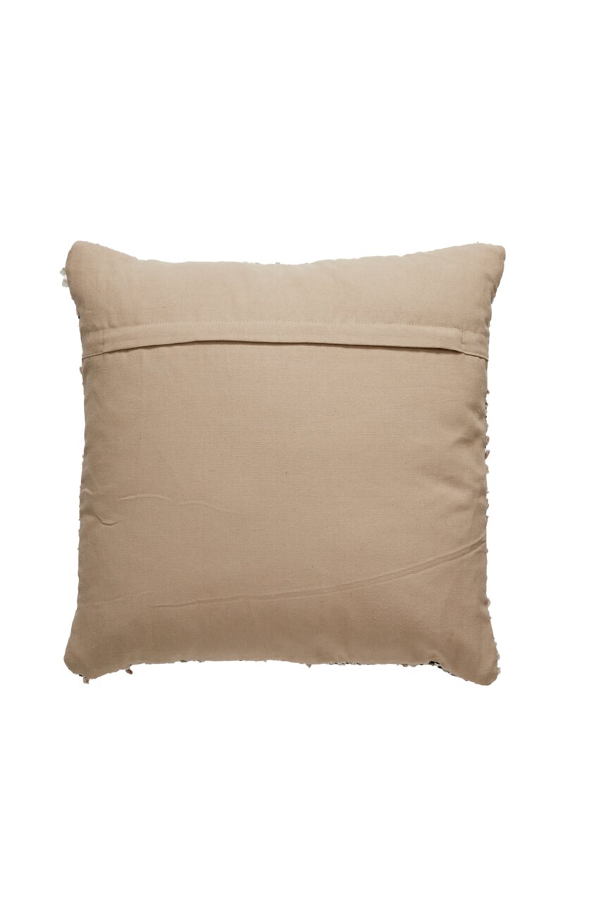 Light&Living Kissen MEZOKI Beiges Kissen in Rückansicht mit sichtbarem Reißverschluss.