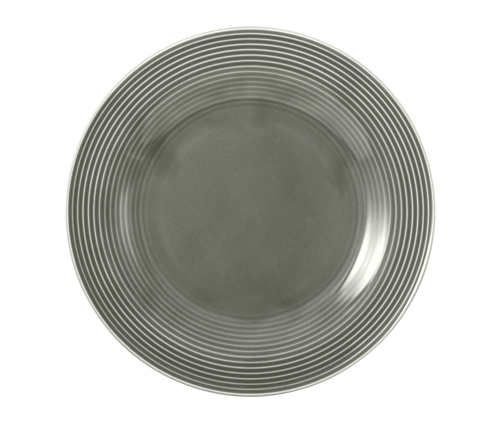 Seltmann Weiden Frühstücksteller BEAT Frühstücksteller 23cm in Perlgrau mit feinen Rillen, Draufsicht