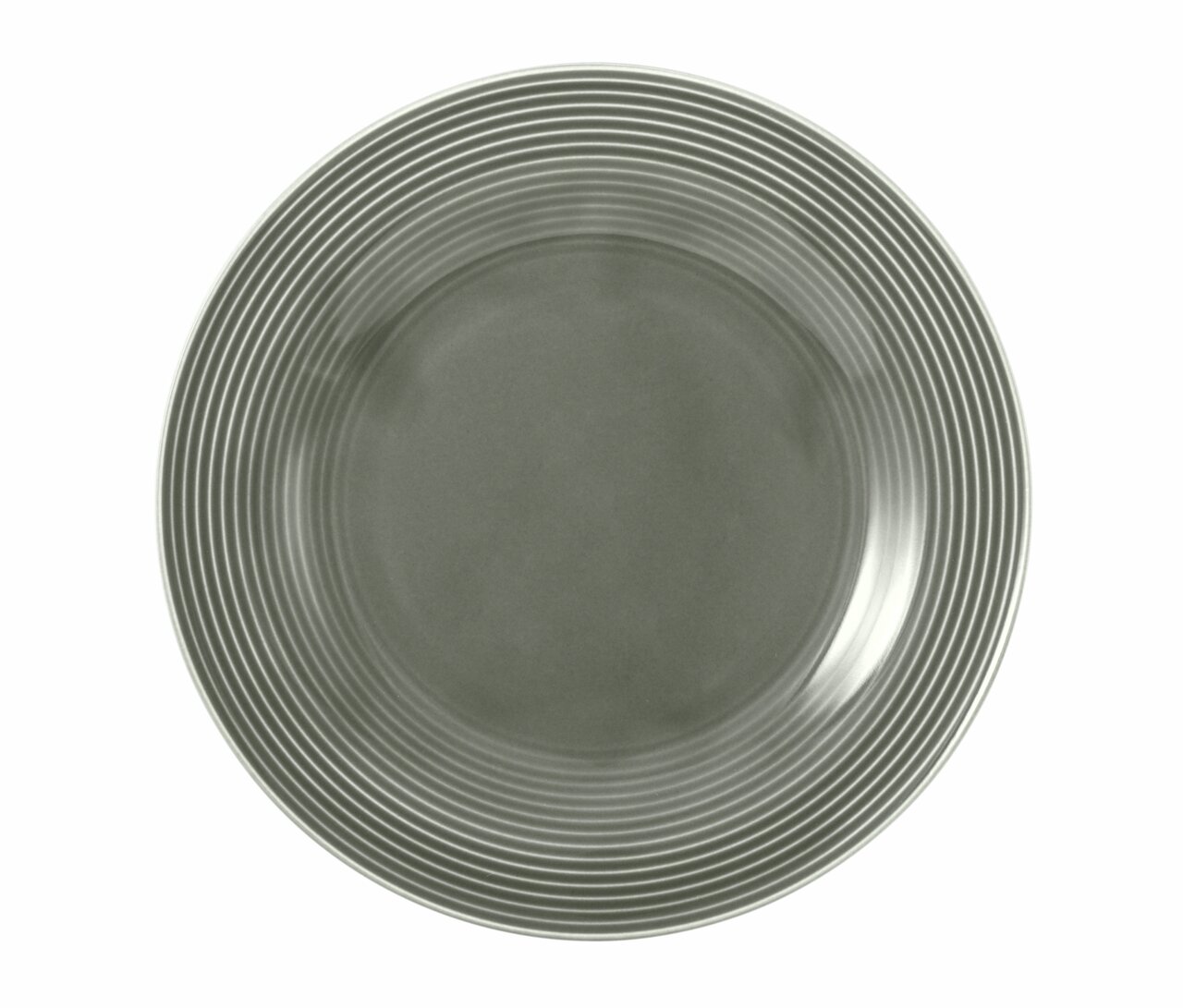 Seltmann Weiden Frühstücksteller BEAT Frühstücksteller 23cm in Perlgrau mit feinen Rillen, Draufsicht