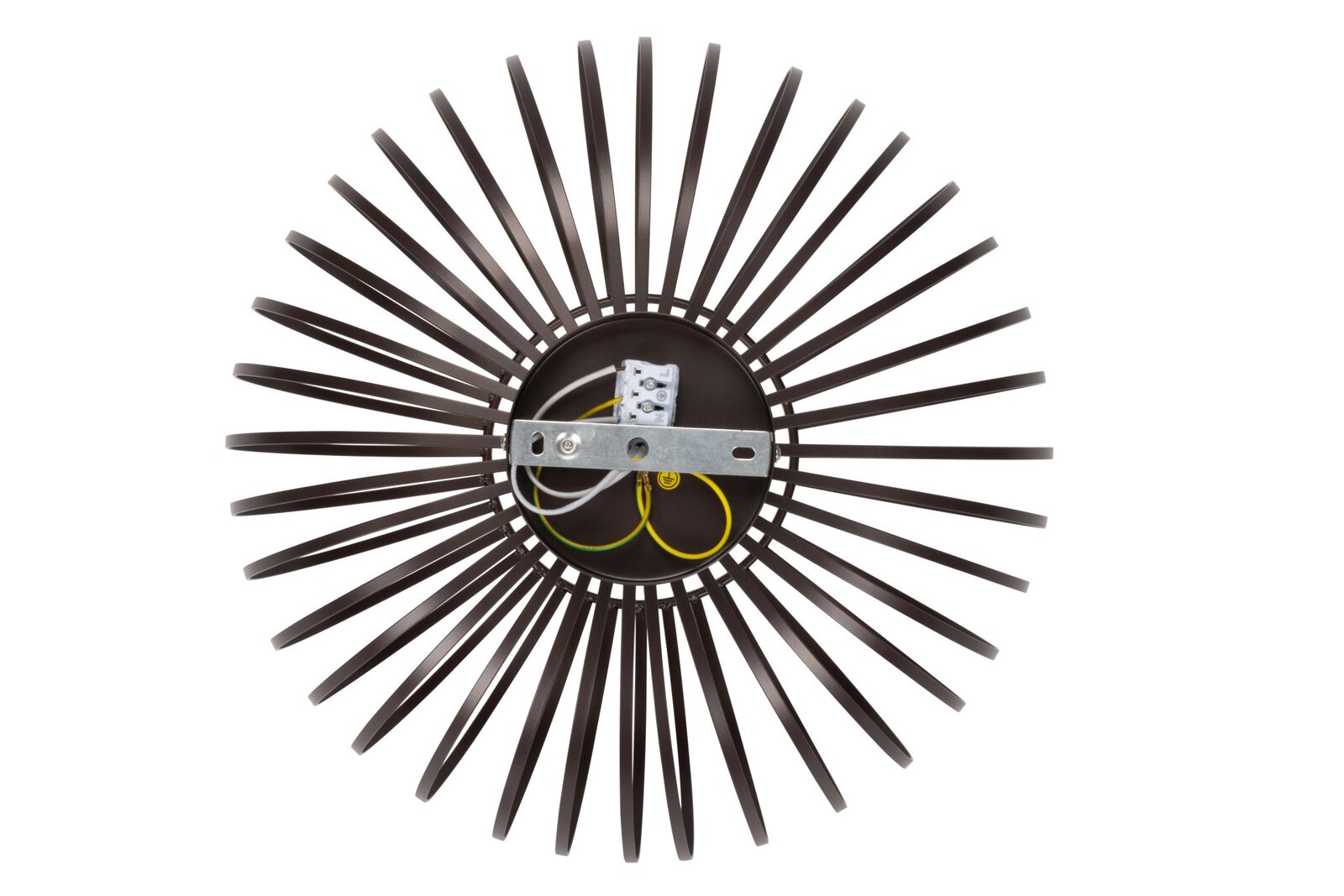 Deckenleuchte mit radialen Streben, Ansicht von unten