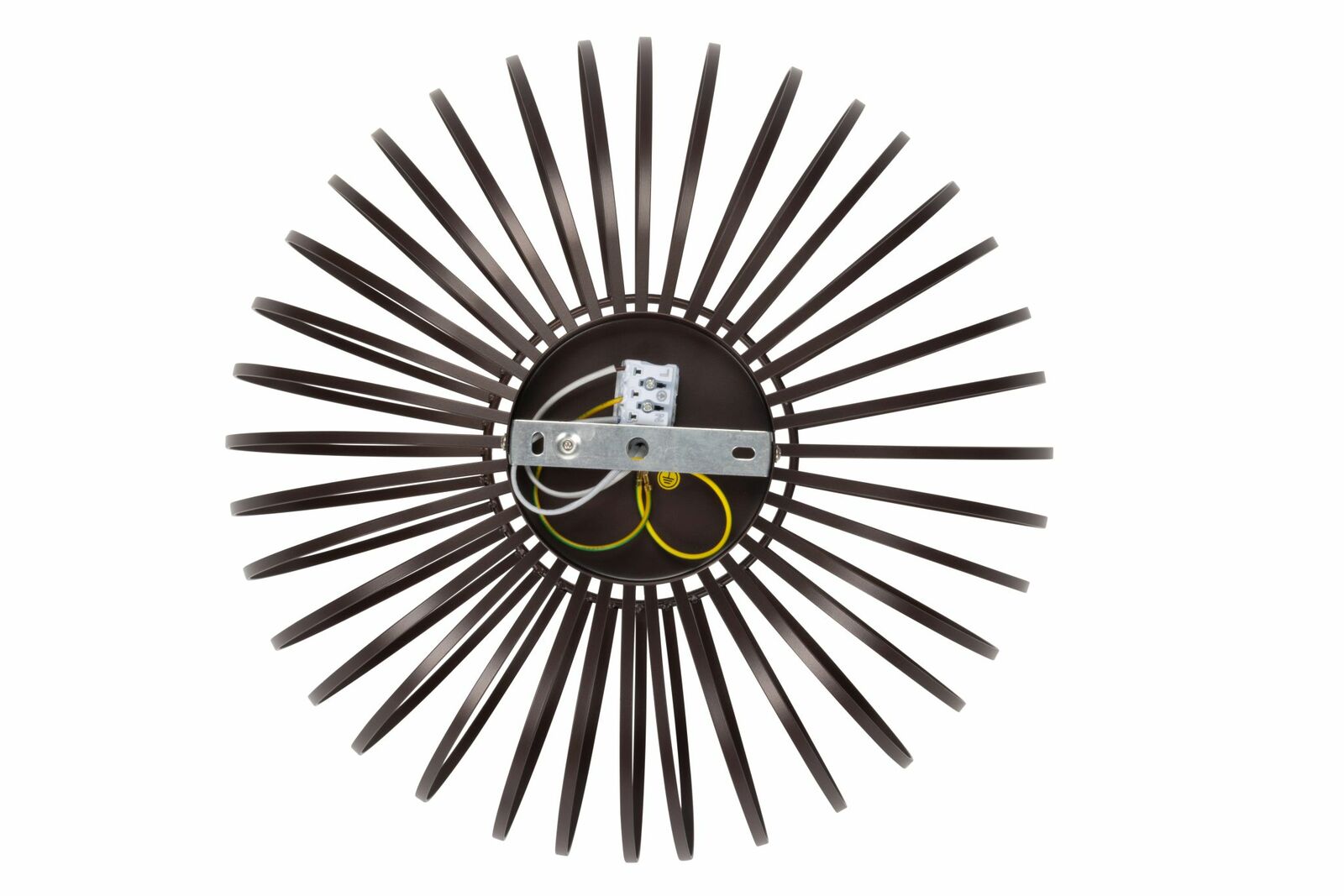 Deckenleuchte mit radialen Streben, Ansicht von unten