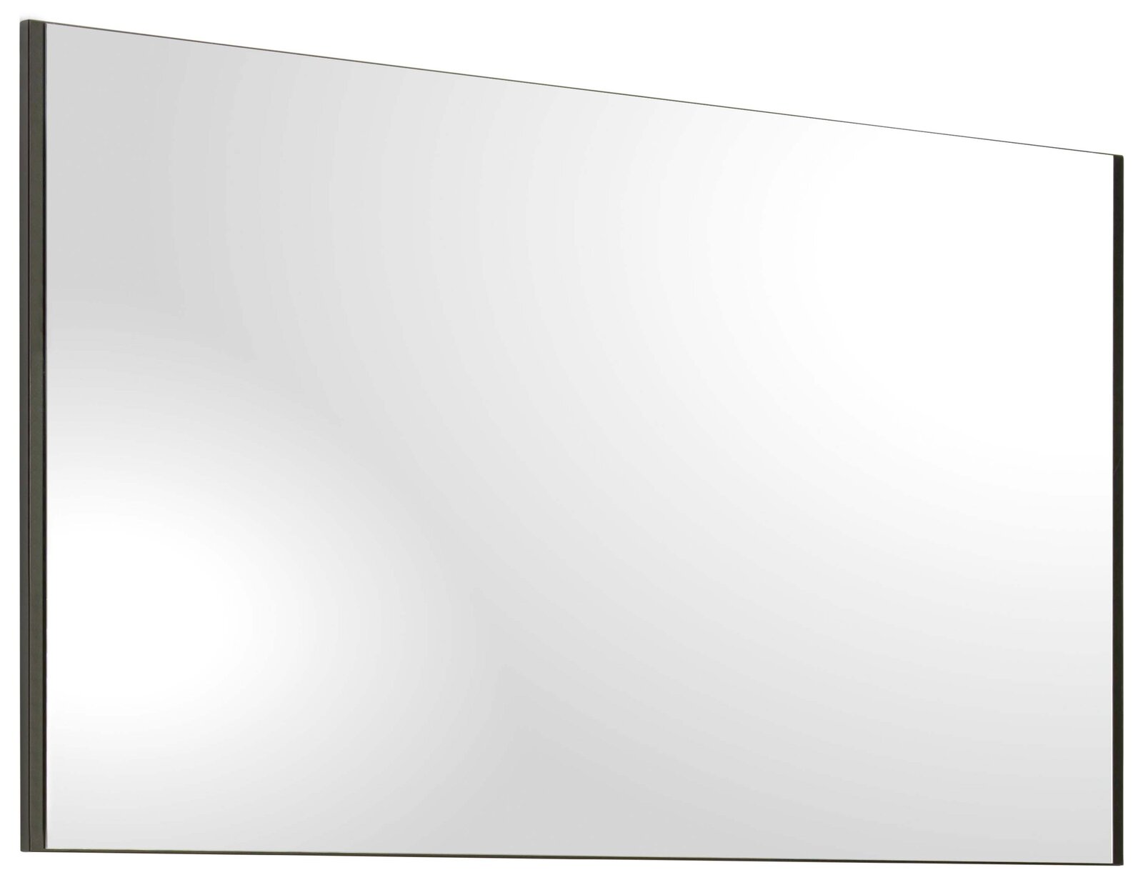 Großer rechteckiger XL-Spiegel in seitlicher Perspektive