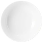 Weiße Schüssel, 20 cm Durchmesser, Ansicht von oben