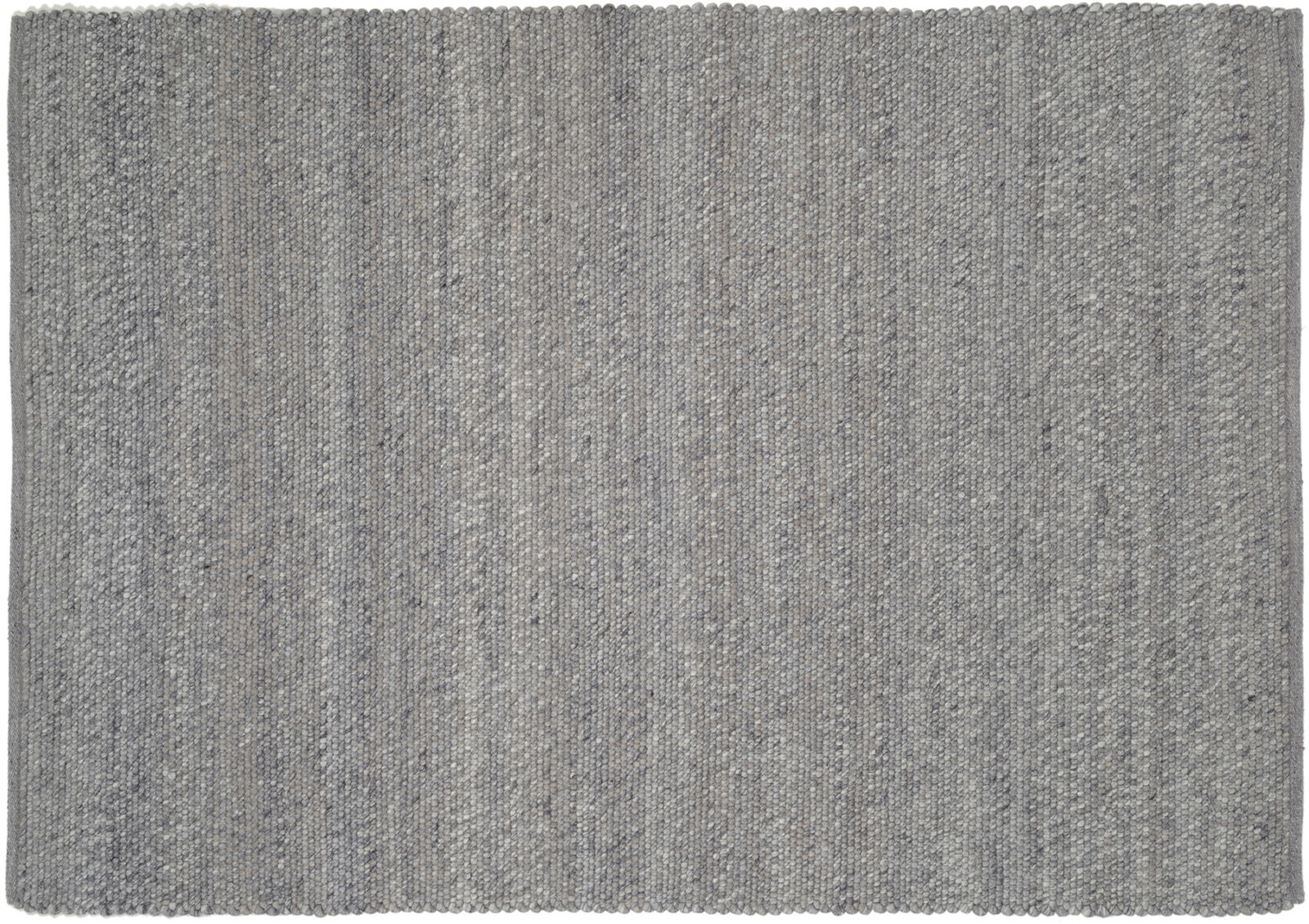 OCI Handweb Teppich FAVORIT Grauer Handwebteppich in Draufsicht, gleichmäßiges Muster