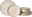 Speiseset Olivia 8-tlg. in cremefarbenem Design, bestehend aus flachen und tiefen Tellern, seitliche Perspektive
