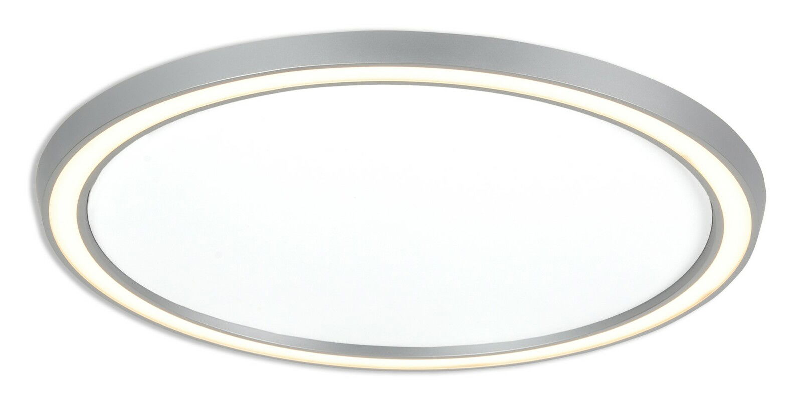 Bopp LED-Deckenleuchte SMART Runde LED-Deckenleuchte in Silber mit seitlicher Perspektive