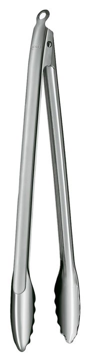 Barbecue-Grillzange aus Edelstahl, 40 cm lang, in aufrechter Position