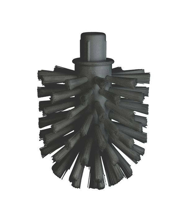 Ersatz-WC-Bürstenkopf XTRA in schwarzer Farbe, frontal abgebildet