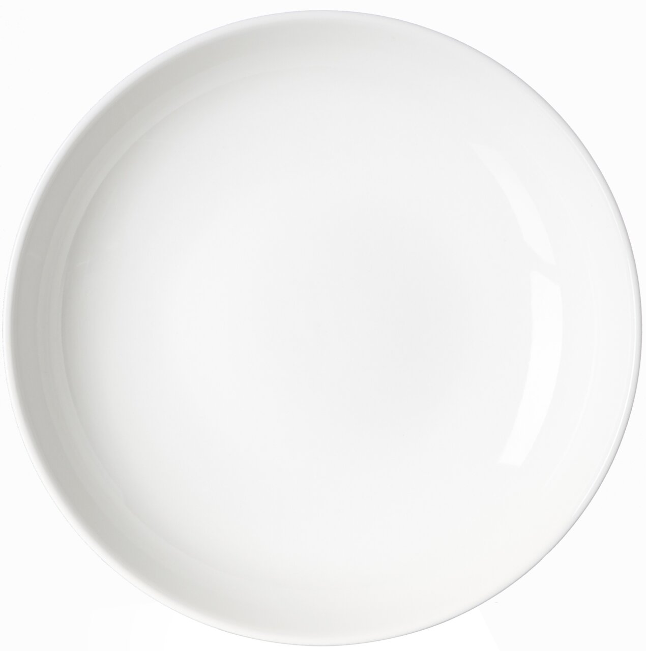 Ritzenhoff & Breker Suppenteller SKAGEN Weißer Suppenteller Skagen mit einem Durchmesser von 21,5 cm, aus der Vogelperspektive fotografiert.