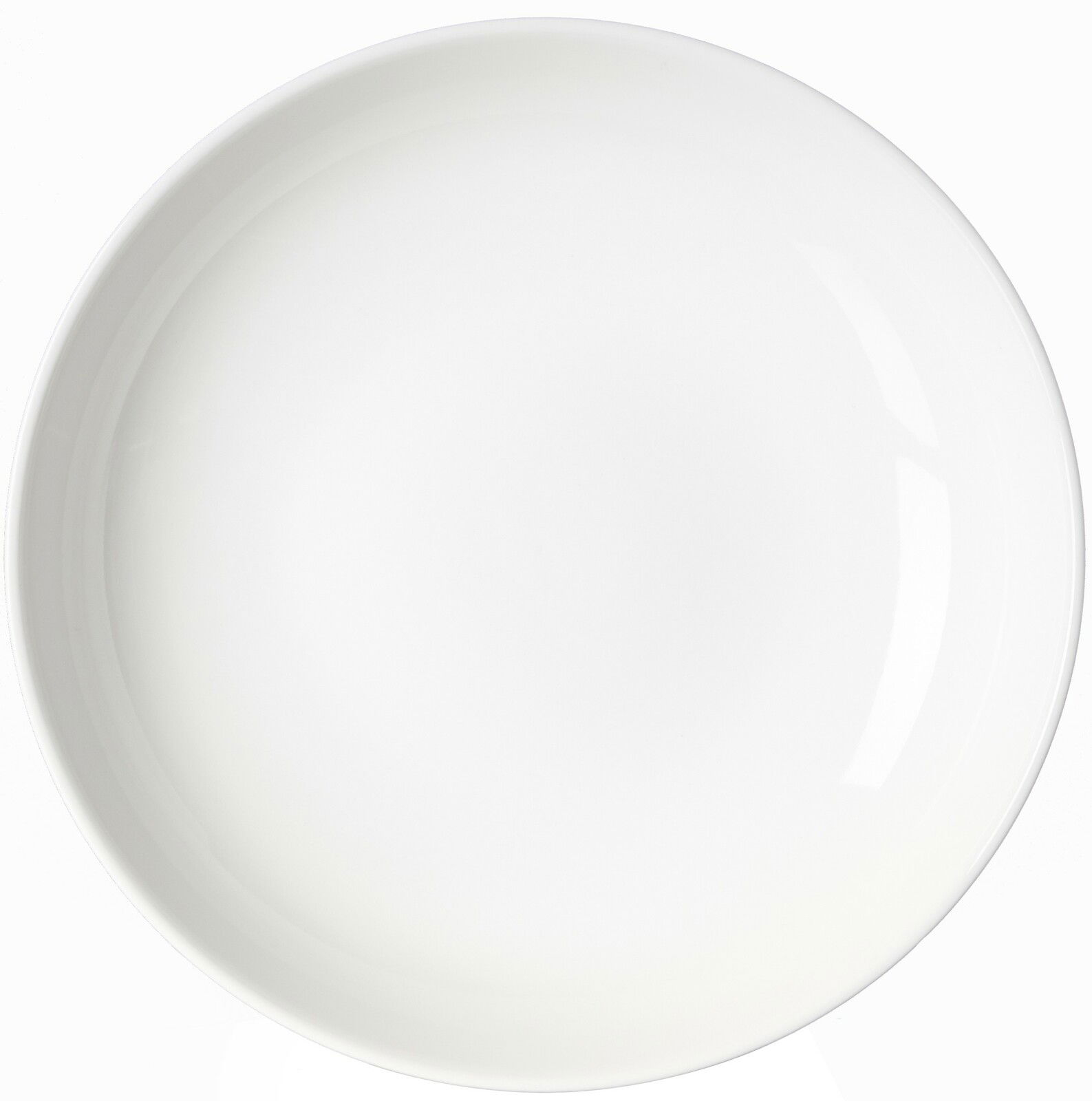 Ritzenhoff & Breker Suppenteller SKAGEN Weißer Suppenteller Skagen mit einem Durchmesser von 21,5 cm, aus der Vogelperspektive fotografiert.