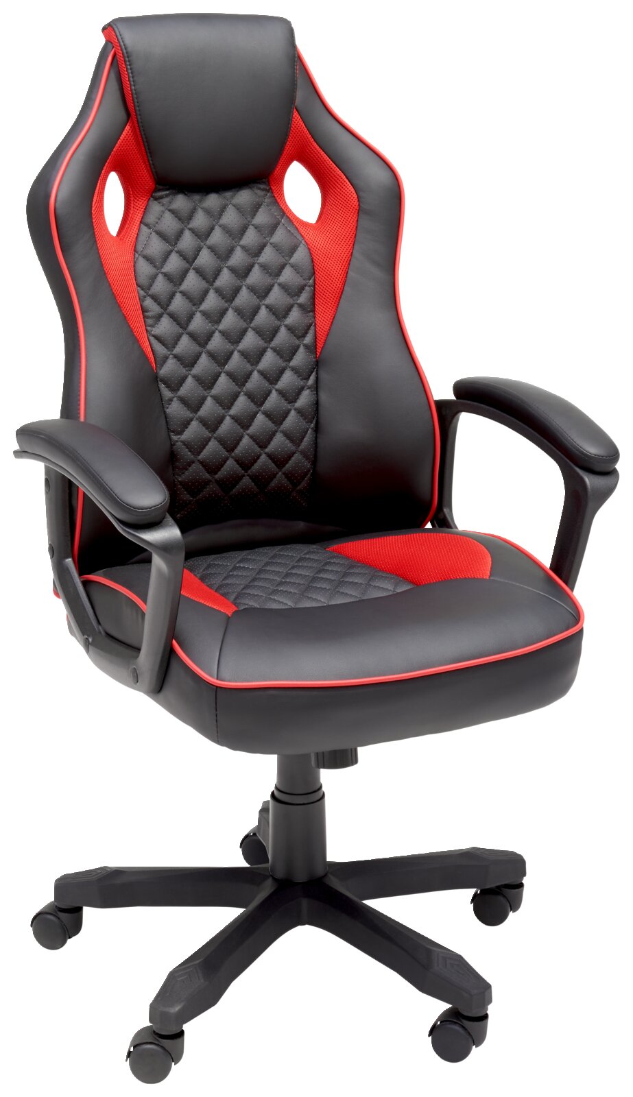 XORA Gaming Stuhl GOMMA Gaming Stuhl in Schwarz und Rot, Vorderansicht