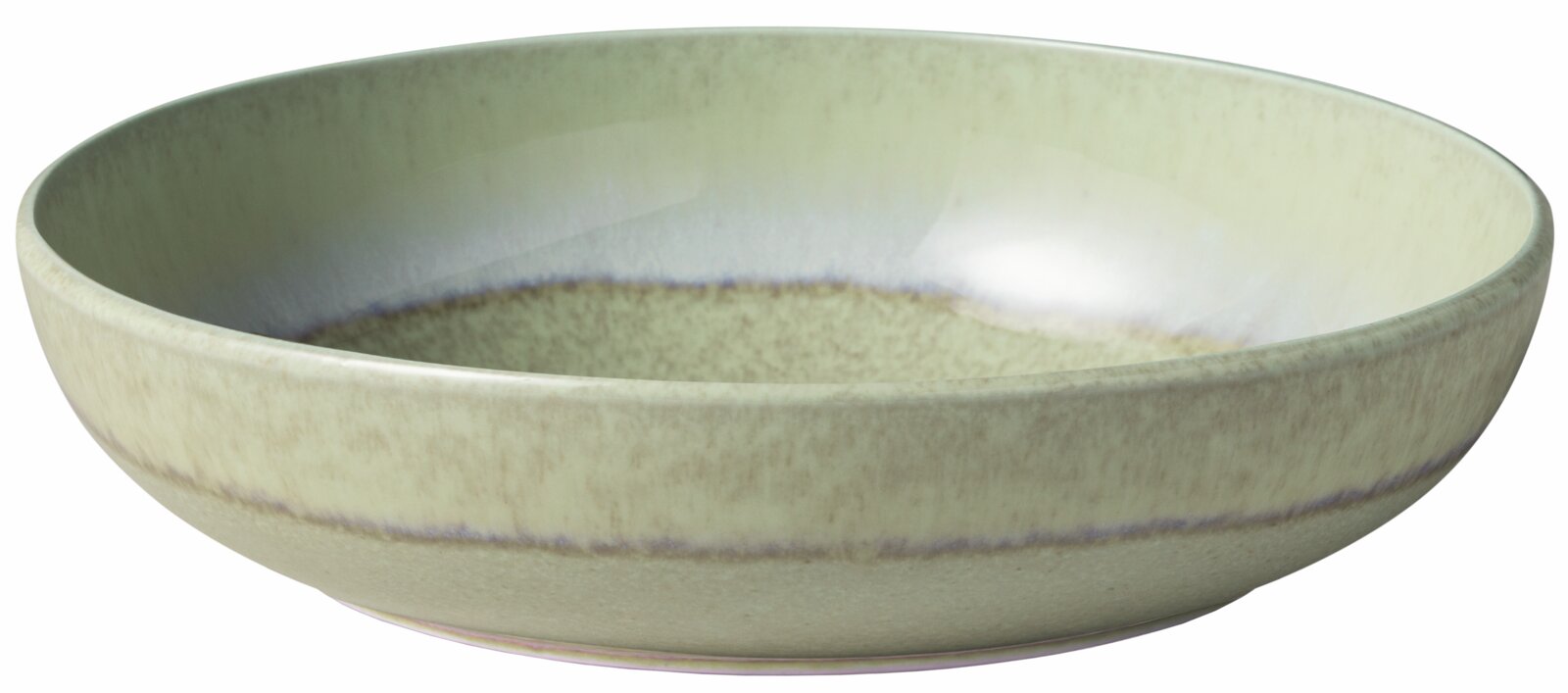 Like by Villeroy & Boch Pastaschale PERLEMOR ALGA Pastaschale aus Keramik in sanften Grüntönen, seitliche Perspektive