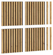 Akustikpaneel aus Holz mit vertikalen Streifen, Vorderansicht