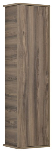 Hochschrank aus Holz in Seitenansicht mit natürlicher Holzmaserung