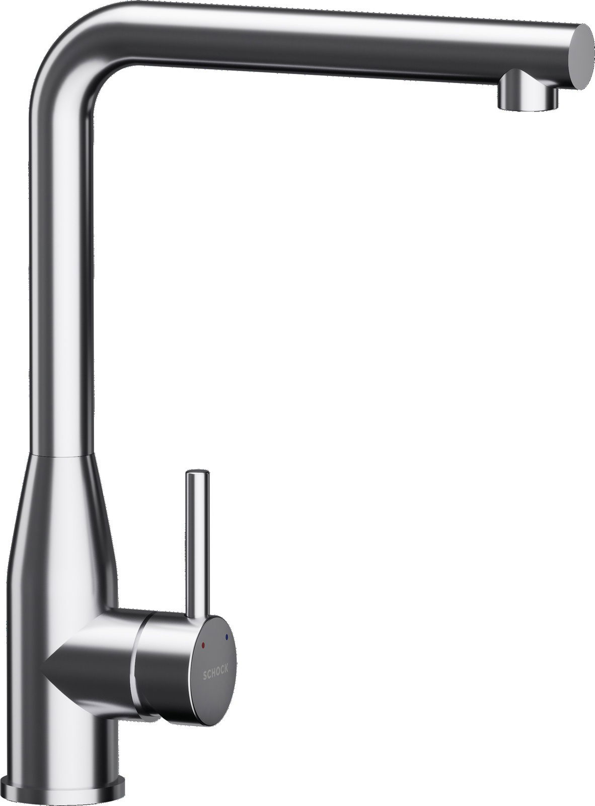 Zurbrüggen Einhebelmischer KETO Einhebelmischer aus Edelstahl in seitlicher Perspektive