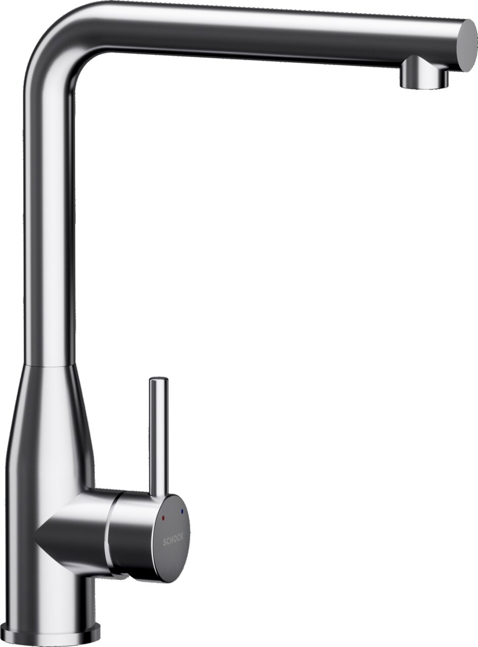 Zurbrüggen Einhebelmischer KETO Einhebelmischer aus Edelstahl in seitlicher Perspektive