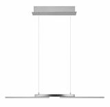 Moderne LED-Pendelleuchte in minimalistischem Design, seitliche Perspektive