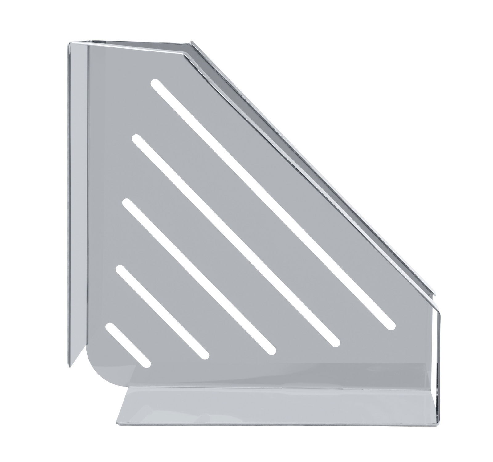 Eckablage Meleto, glänzend, seitliche Perspektive