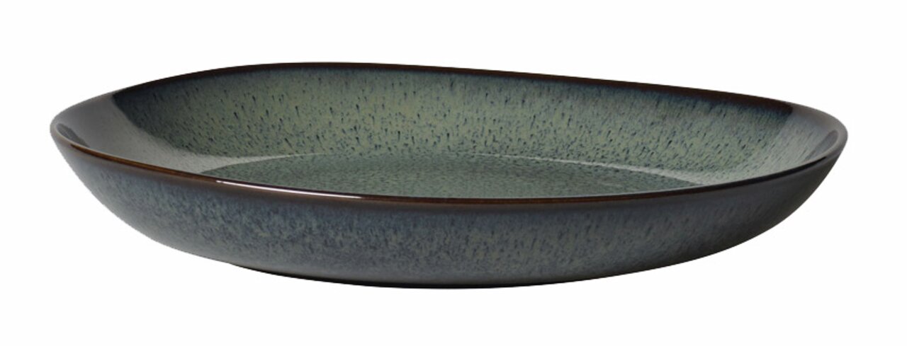 Graue Obstschale Lave 600ml in seitlicher Perspektive