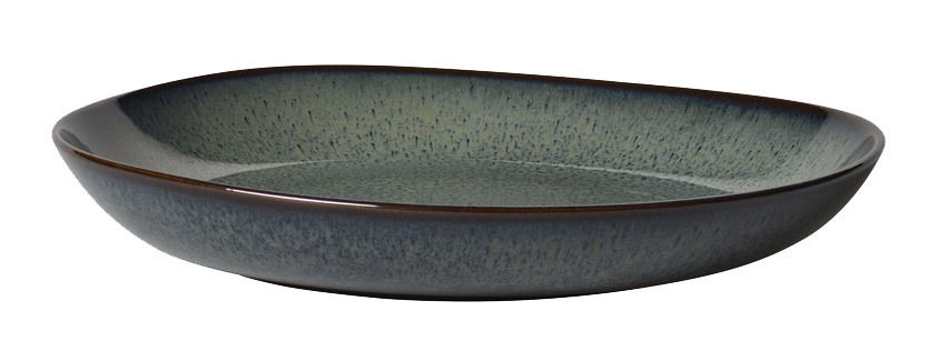 Graue Obstschale Lave 600ml in seitlicher Perspektive