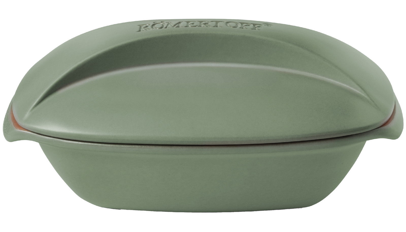 Grüner Bräter Culinario für 4 Personen, Vorderansicht