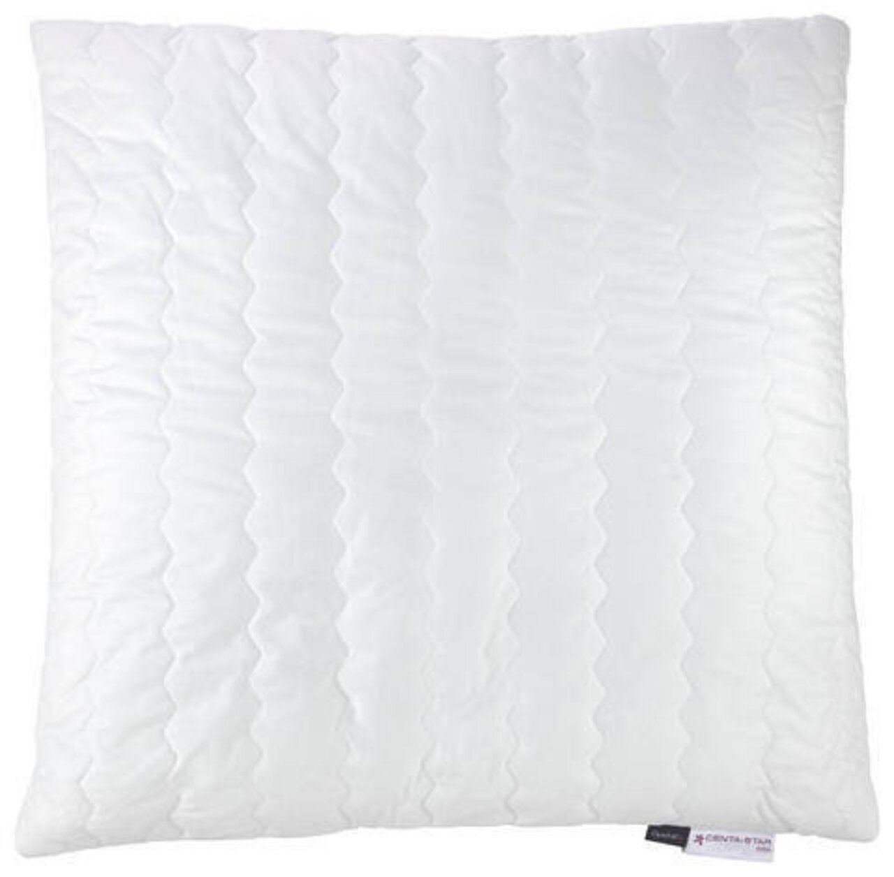 Centa Star Kissen VISION Weißes Kissen mit gestepptem Muster, Draufsicht