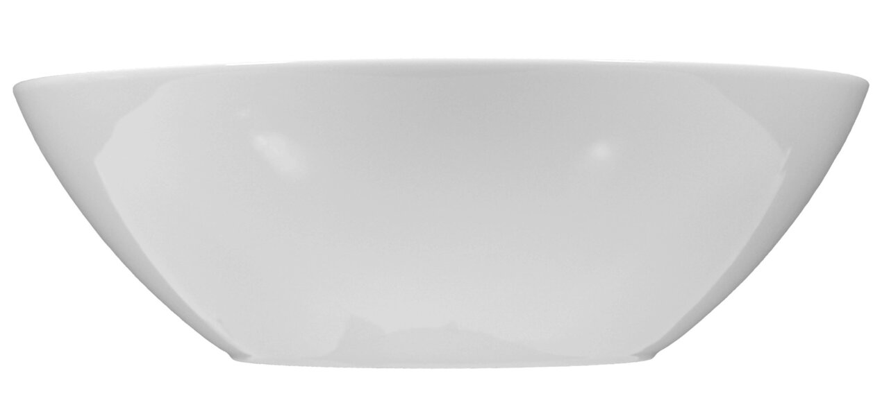 Seltmann Weiden Kom Rondo/Liane uni 7 Witte, ronde schaal Rondo/Liane met een diameter van 24 cm, zijaanzicht.