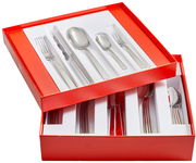 Besteckset King 30-teilig in roter Geschenkbox, Perspektive von oben
