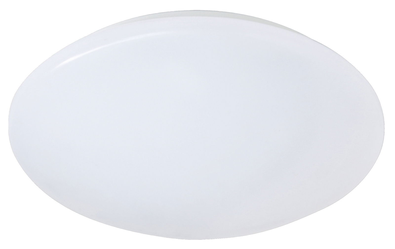 Runde LED-Deckenleuchte PUTZ II in Weiß, seitliche Perspektive