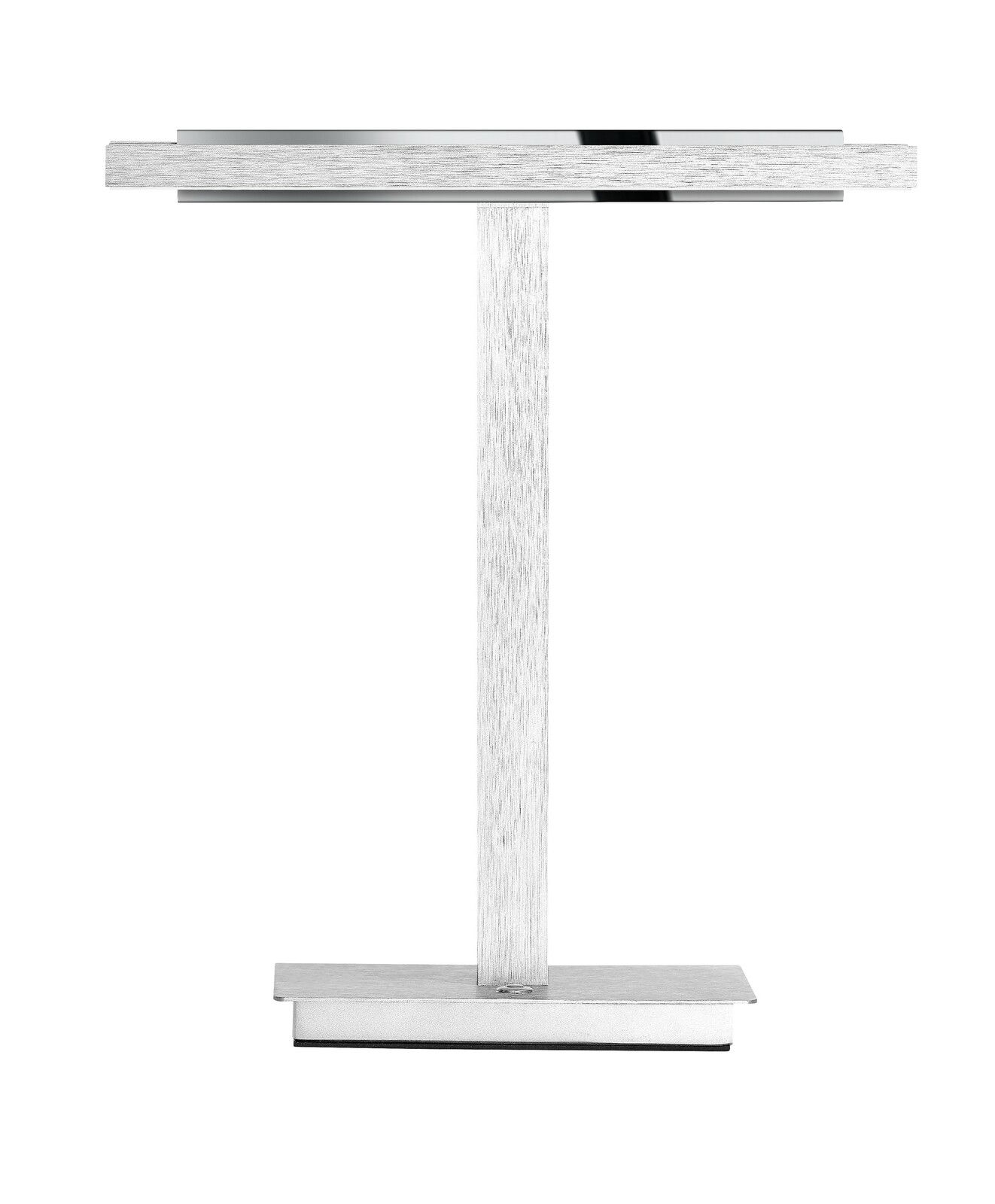 Elements by Bankamp LED-Tischleuchte ELEMENTS Moderne LED-Tischleuchte BEN in silberner Farbe, seitliche Perspektive