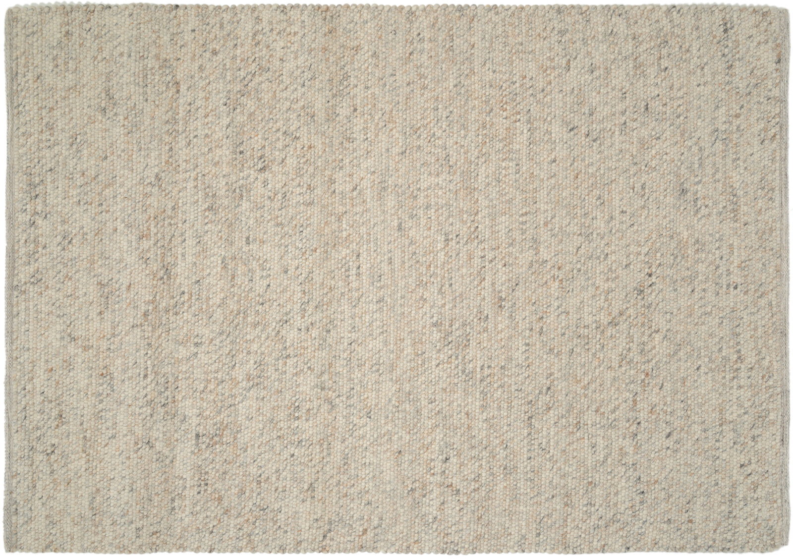 OCI Handweb Teppich FAVORIT Handgewebter Teppich in neutralen Beige- und Grautönen, Draufsicht