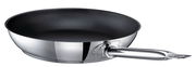 Pfanne Industar 28cm aus Edelstahl mit Antihaftbeschichtung, seitliche Perspektive
