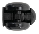 Schwarzes Doppelrollen-Set aus Kunststoff, Ansicht von oben