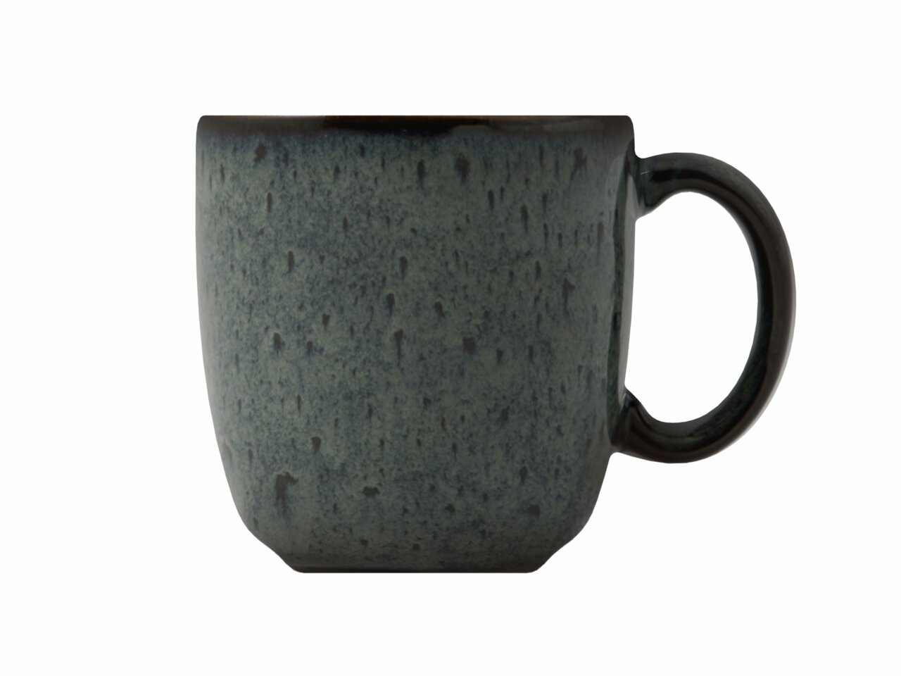 Graue Kaffeetasse Lave 190ml, seitliche Ansicht