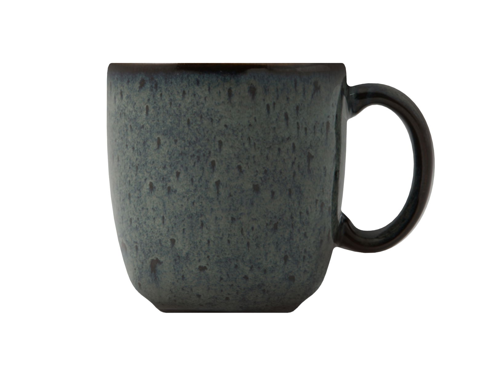 Graue Kaffeetasse Lave 190ml, seitliche Ansicht