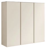 XL-Hängeschuhschrank 3T in seitlicher Perspektive mit drei Türen in schlichtem Design