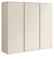 XL-Hängeschuhschrank 3T in seitlicher Perspektive mit drei Türen in schlichtem Design