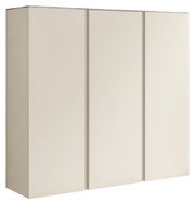 XL-Hängeschuhschrank 3T in seitlicher Perspektive mit drei Türen in schlichtem Design