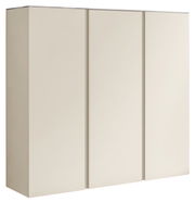 XL-Hängeschuhschrank 3T in seitlicher Perspektive mit drei Türen in schlichtem Design