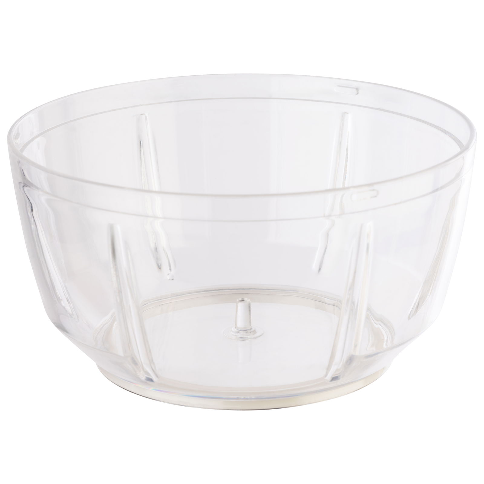 Transparenter Kunststoffbehälter für Multizerkleinerer ZIZO, seitliche Perspektive