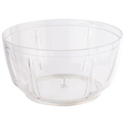 Transparenter Kunststoffbehälter für Multizerkleinerer ZIZO, seitliche Perspektive