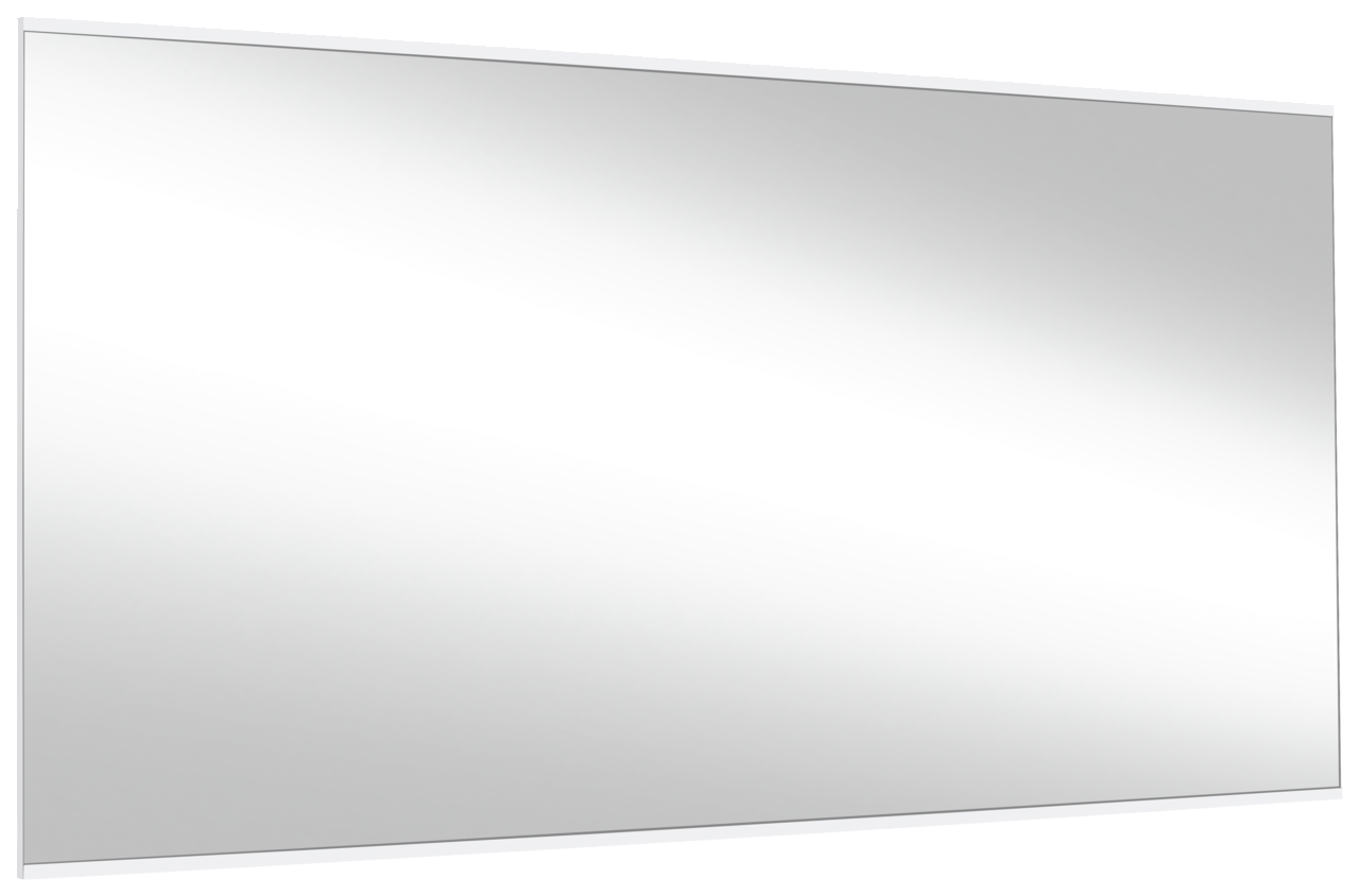 Rechteckiger Wandspiegel in schräger Perspektive