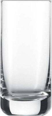 Doorzichtige glazen bierbeker Simple, van voren gefotografeerd