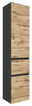 XORA Hochschrank LUCCA Hochschrank in Holzoptik mit drei Schubladen, seitliche Perspektive