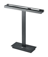 Moderne LED-Tischleuchte BEN in schwarzem Metall, seitliche Perspektive
