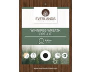 Verpackung des Winnipeg Kranzes mit Beleuchtung, Durchmesser 40 cm, Vorderansicht